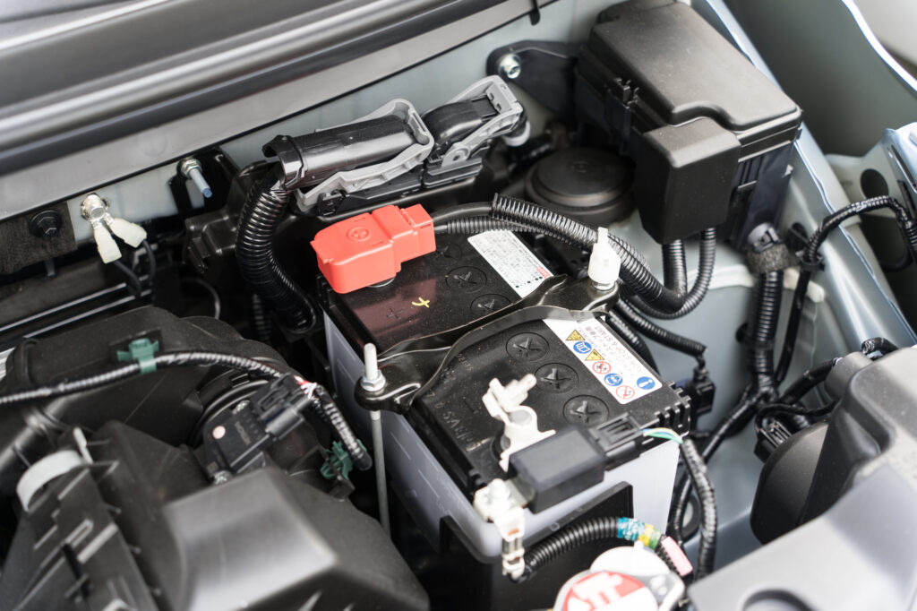 車のバッテリー